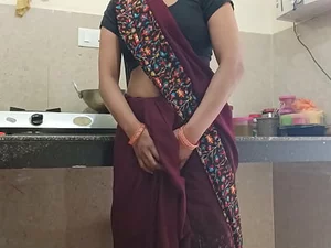 Aroused Indian MILF vendor indulges in a steamy night of pleasure.