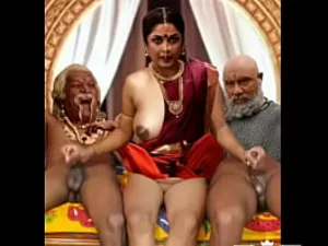 Bollywood filminin XXX parodisinde, Hintli bir kız sevgilisine duygusal bir dansla teşekkür ediyor.